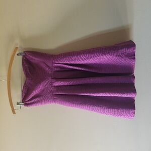 Rebecca Taylor purple strapless mini dress size 4
